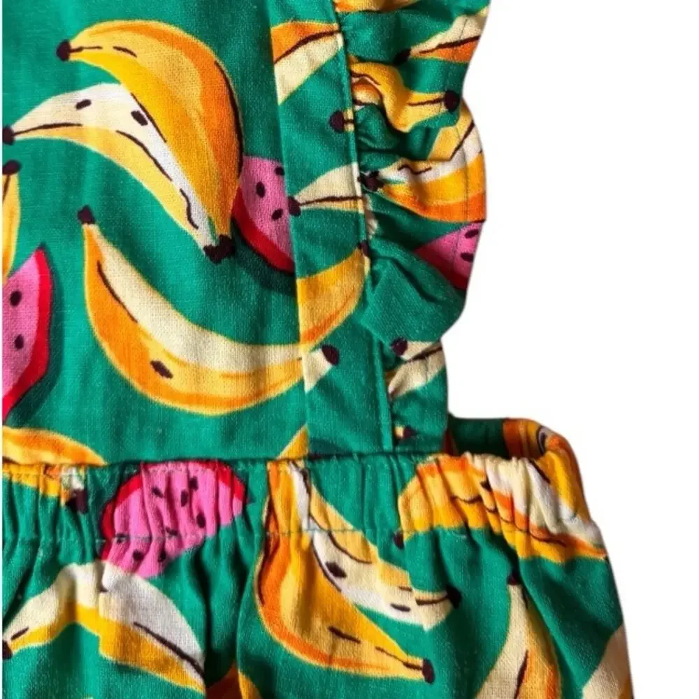 Old Navy Summer Seasonal Toddler Beach Tropical Printed Romper Sz 18-24 M NWT